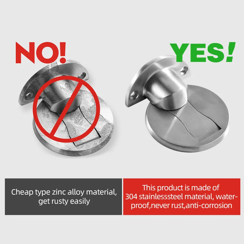 Магнитный дверной стопор из нержавеющей стали магнитный держатель туалет стекло