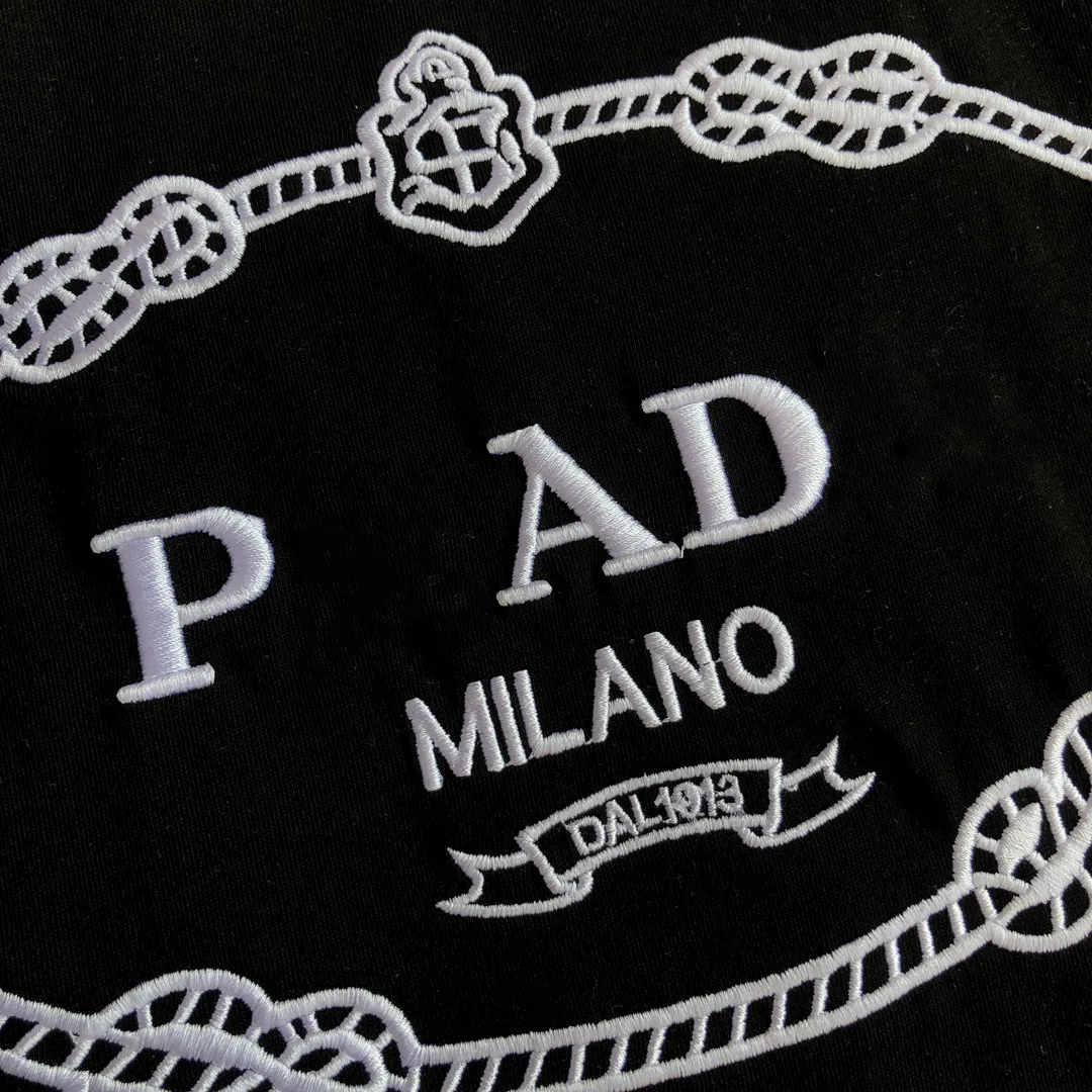 

Luxury Brand T-shirt Unisex 100% Cotton 1:1 Original Triangle Metal Label Summer Short Shirts Tops With Brand Labels Inner Tags