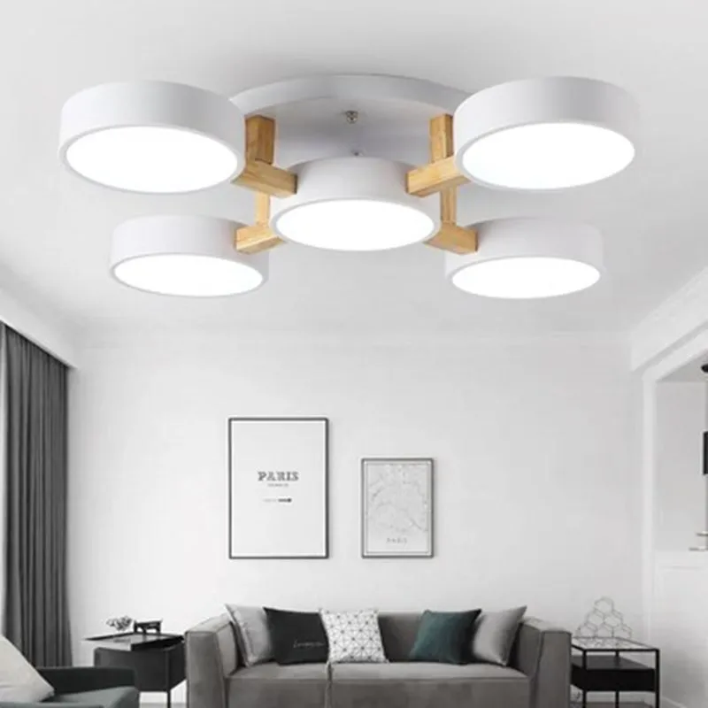 Современная Минималистичная потолочная лампа в скандинавском стиле для спальни