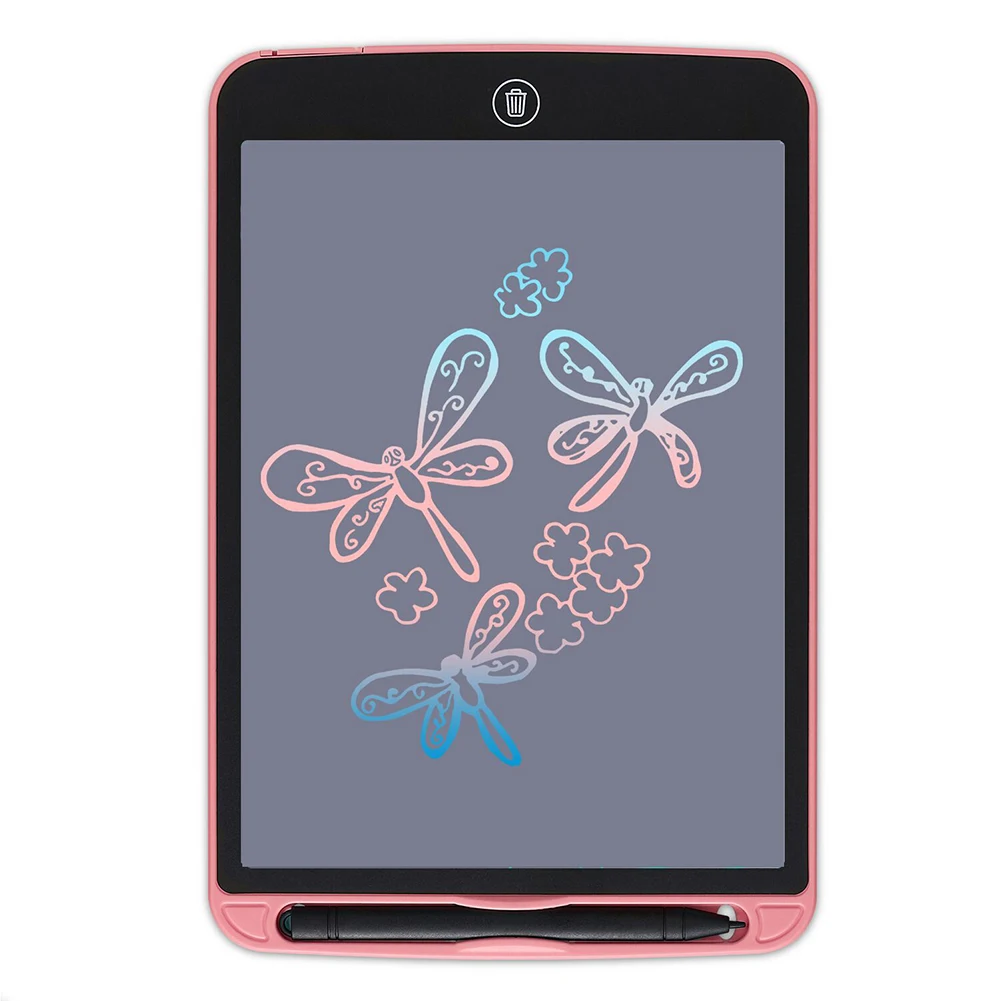 pink Игрушки для рисования 10 дюймов цветной ЖК-экран для письма планшет цифровая картина почерк блок для сообщений для детей подарок - Цвет: pink