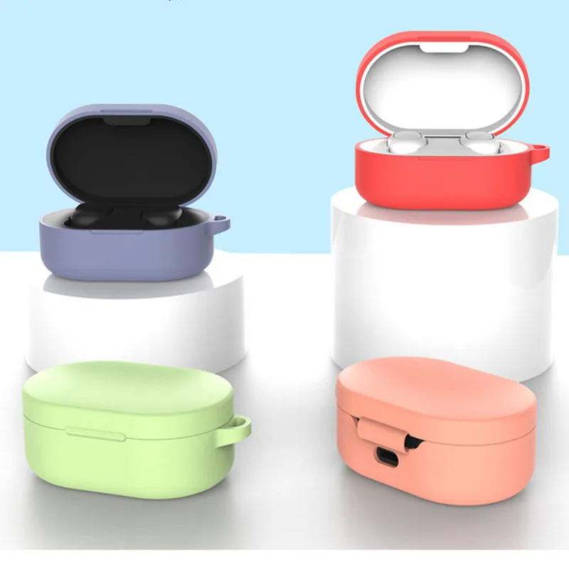 Чехол для наушников MI xiaomi AirDots и Redmi s силиконовый чехол с защитой от падения