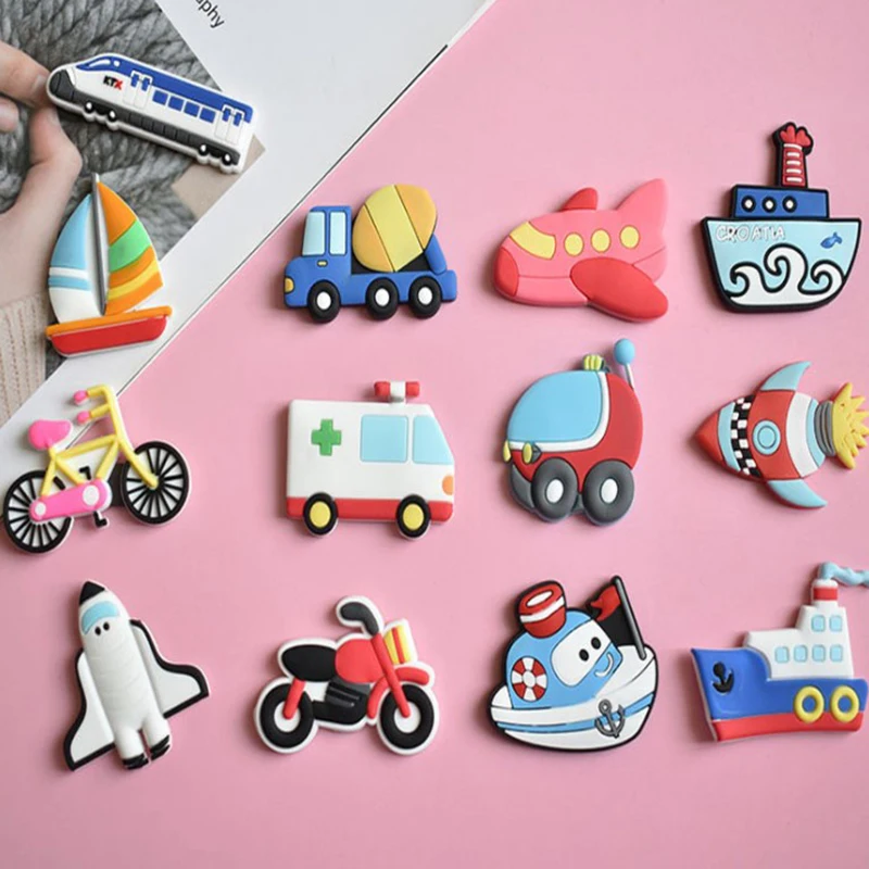 

5pcs 3D Cartoon Cars Fridge Magnets For Kids Magnets For Refrigerators For Home Decor Kids Toys Boys Gifts Shoe Accessories