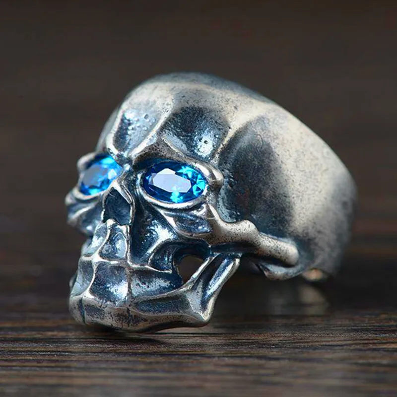 

Мужское серебряное кольцо S925 в стиле панк