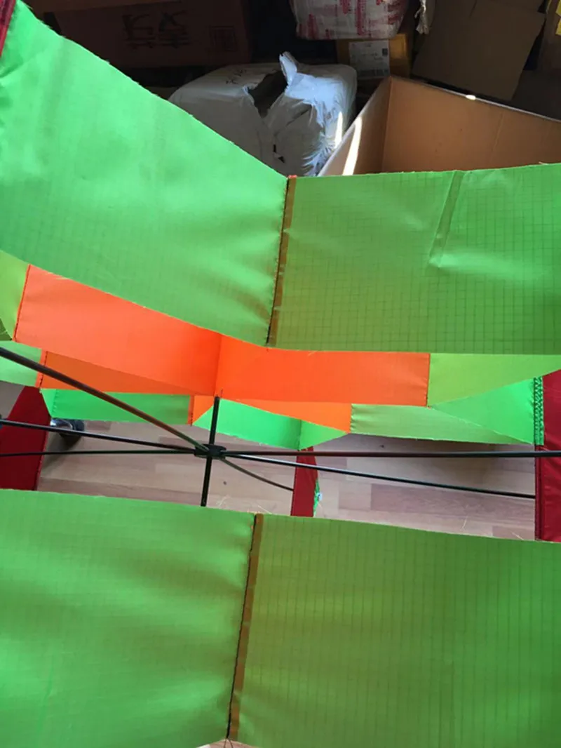 Цветной 3D шестиугольный кайт сливовый Однолинейный воздушный змей уличная