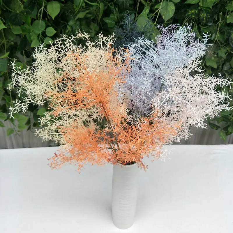 80 см поддельные высушенная ветка Свадебные украшения Макет с цветочным рисунком