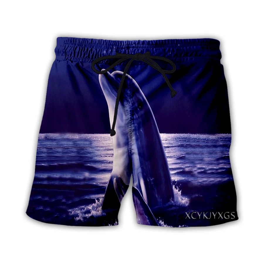 Новые мужские/женские повседневные шорты xinchenyuan с 3D-принтом дельфина модная