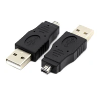 2 piece mini usb 4 pin to usb adapter usb 2 0 type a male to mini 4 pin male connector for mp3 mp4