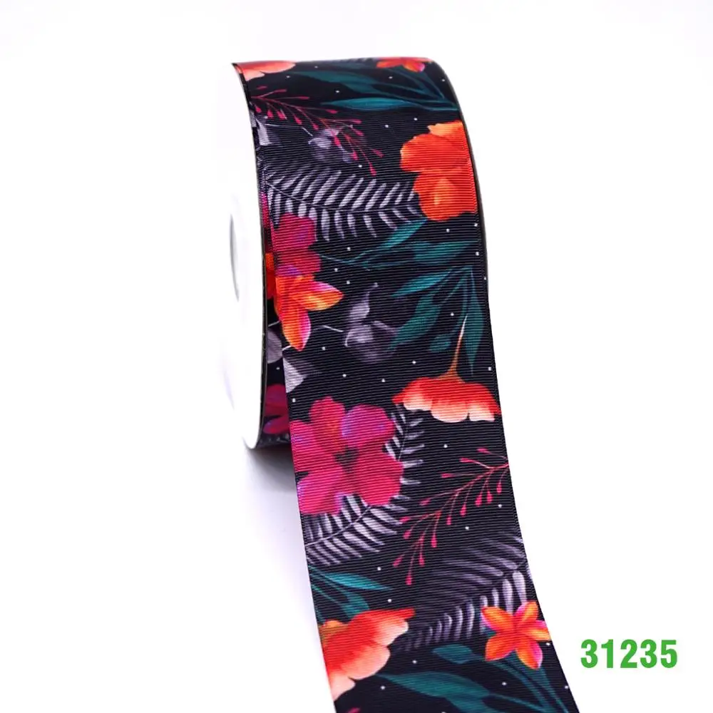 Бесплатная доставка 50 ярдов мультяшная печатная корсажная лента 31235|Ленты для