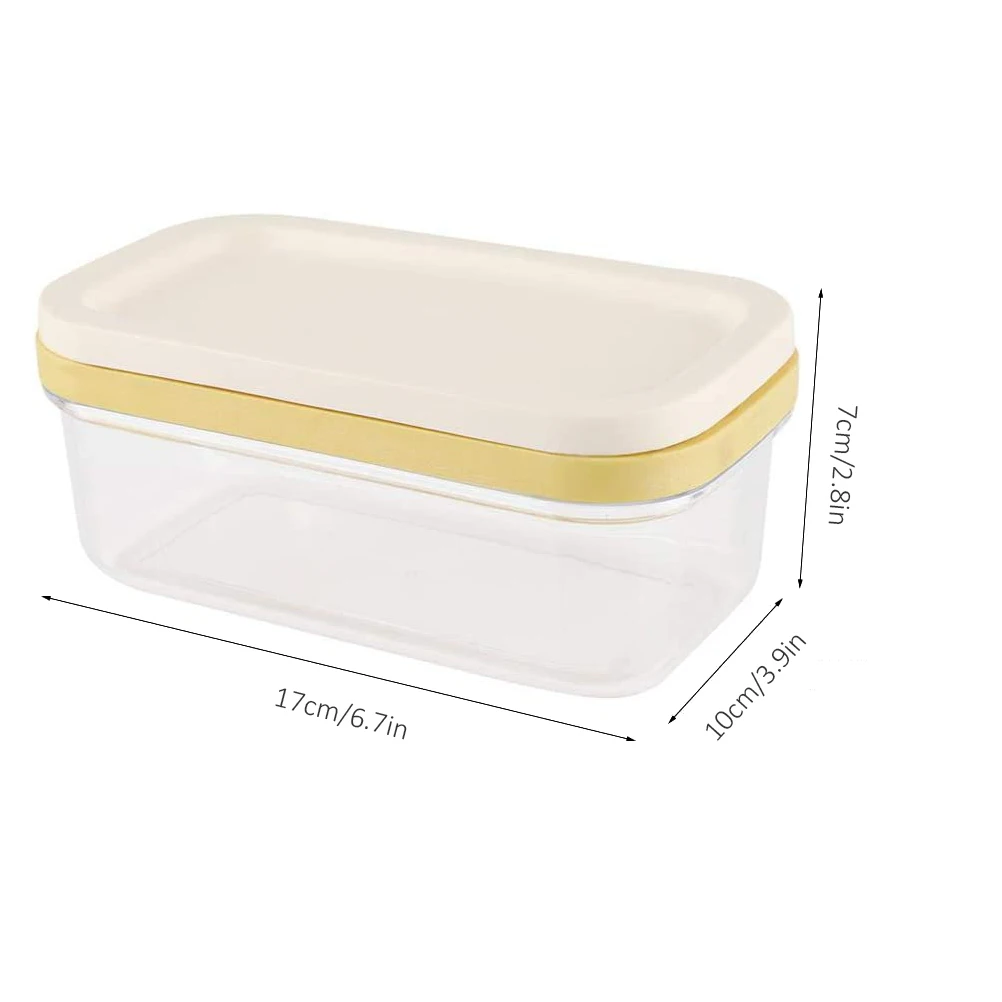 1pcs Kitchen Butter Box Transparent Cheese Container With Cutting Net Dinnerware | Plates