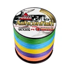 Высококачественная сверхпрочная многоцветная японская полиэтиленовая многонитевая плетеная рыболовная леска 500 м, плетеная проволока, 4-проводная веревка, рыболовная нить