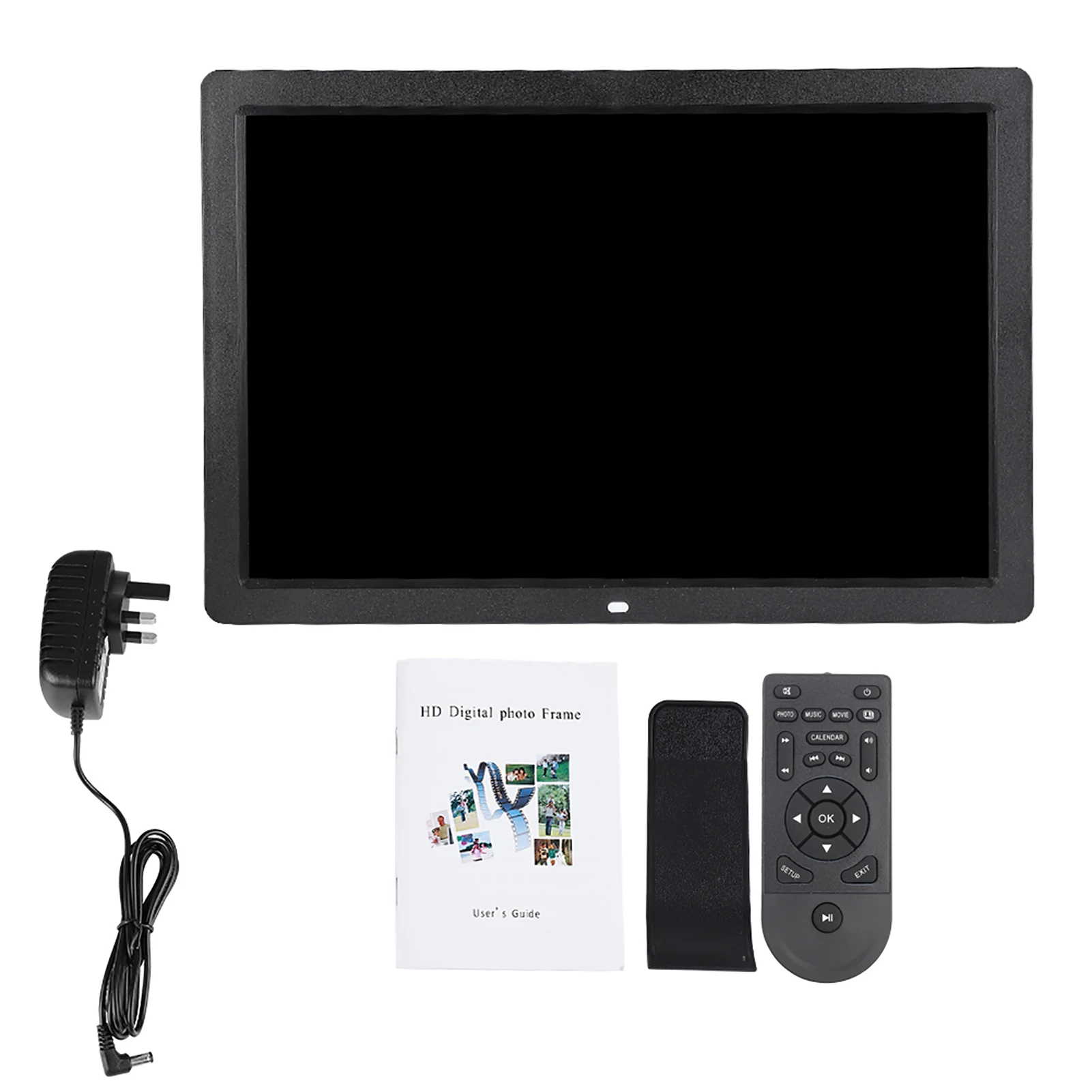 17 дюймов 1440 * 900HD Цифровая фоторамка Будильник проигрыватель альбом пульт