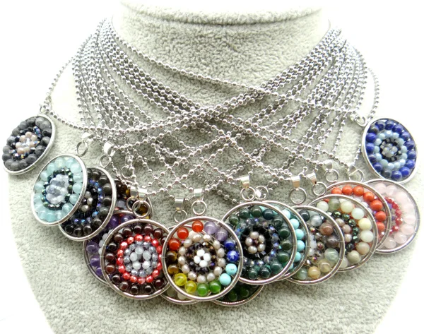 Подвеска из натурального камня 7 дюймов Рэйки лечение чакры лазурит кварц