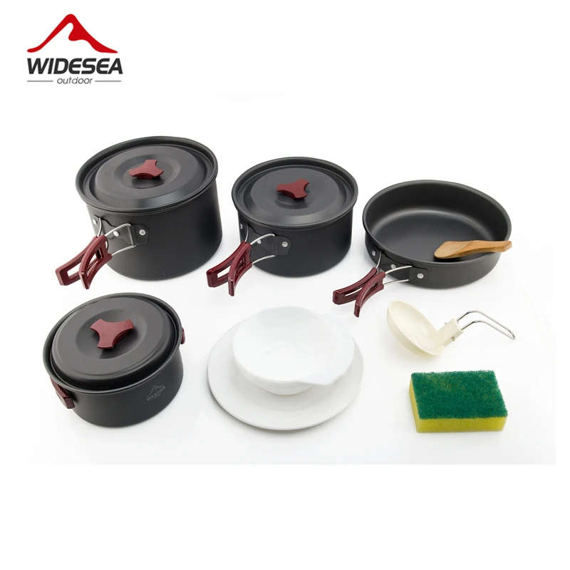 

Widesea 4-5 полюсов, посуда для кемпинга, дорожная посуда, набор для приготовления пищи на открытом воздухе, набор для пикника, миска для походов, ...