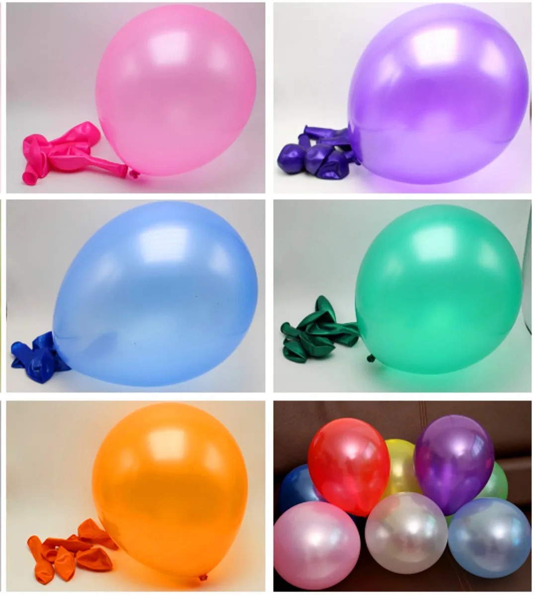 

50 Pcs 10" Mixed Color Pearl Latex Balloons Celebration Party Wedding Birthday