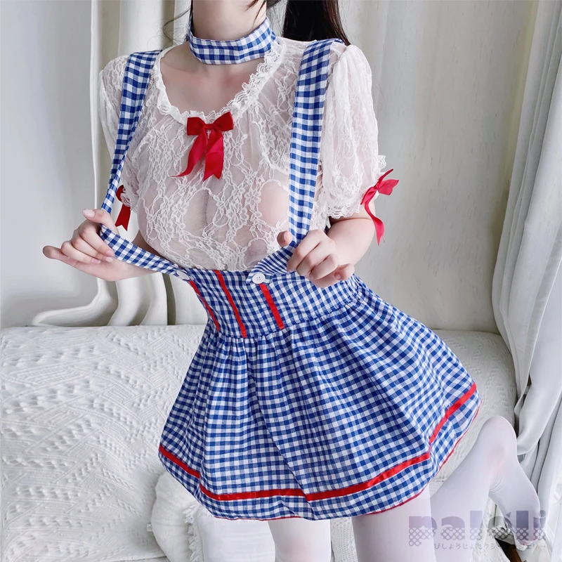 Костюм японского милого аниме в стиле &quotЛолита&quot женская одежда для взрослых