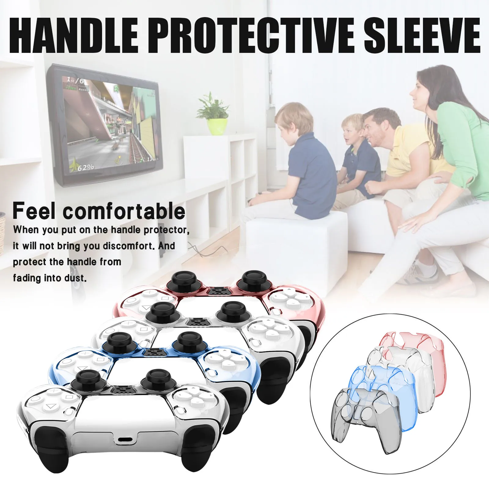 Геймпад с украшением в виде кристаллов чехол силиконовый Защитный Чехол для PS5