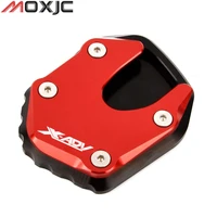 cnc aluminum alloy modified side stand pad plate kickstand enlarger support extension for honda x adv 750 2021