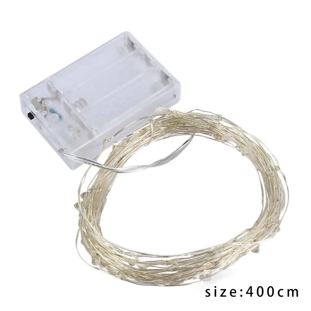 

Copper color button battery copper wire decorative light string