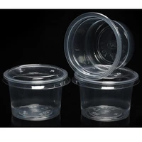 100pcs 1oz plastic portion cups clear portion container with lids for jelly yogurt mousses plastic food containers disposable