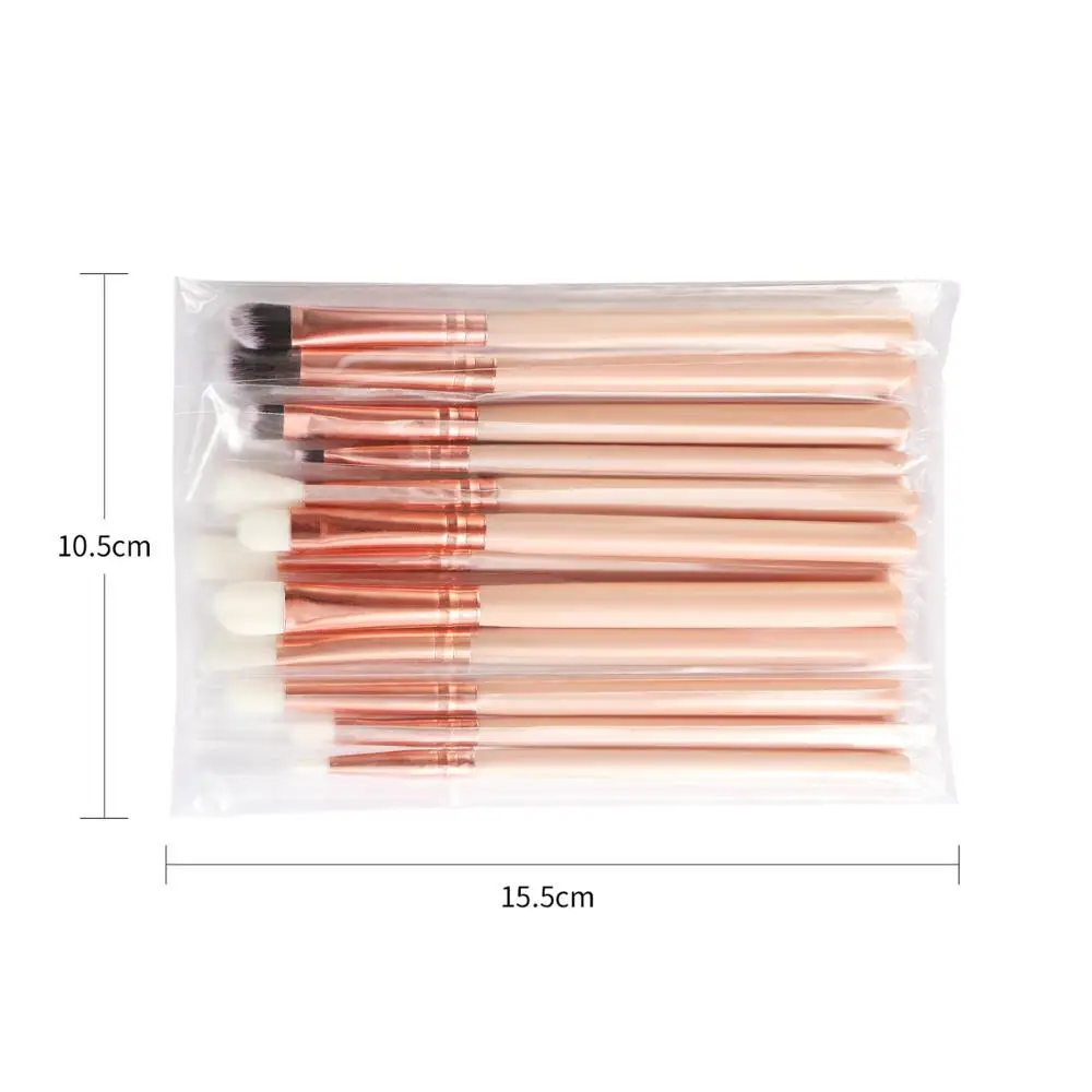 Набор кистей для теней век 12 шт. набор макияжа растушевки подводки помады кисти