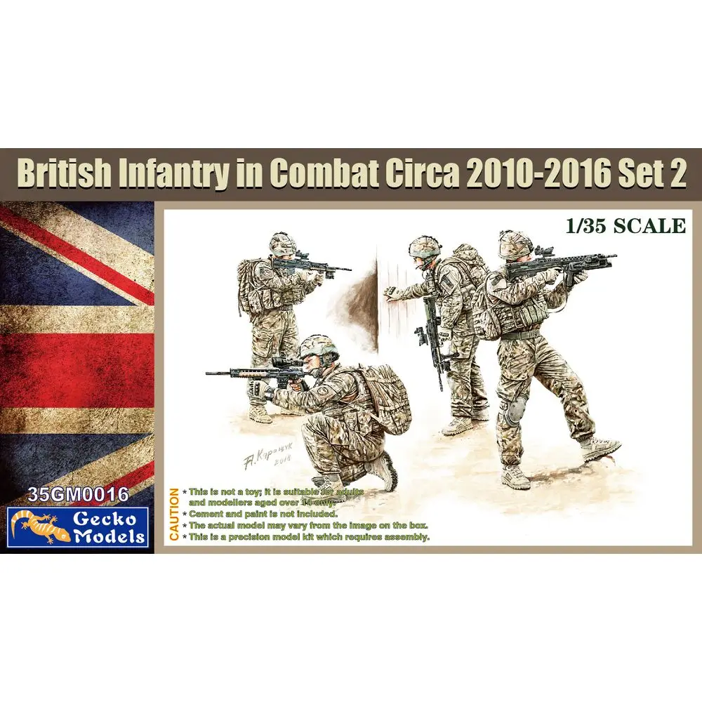 Модели Gecko 35GM0016 1/35 британская пехота в боевом масштабе около 2010-2016 набор моделей 2