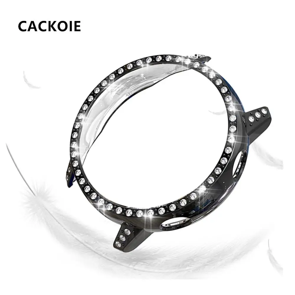 Новые Цветной чехол для ПК с бриллиантами samsung Galaxy Watch аксессуары активных чехлов