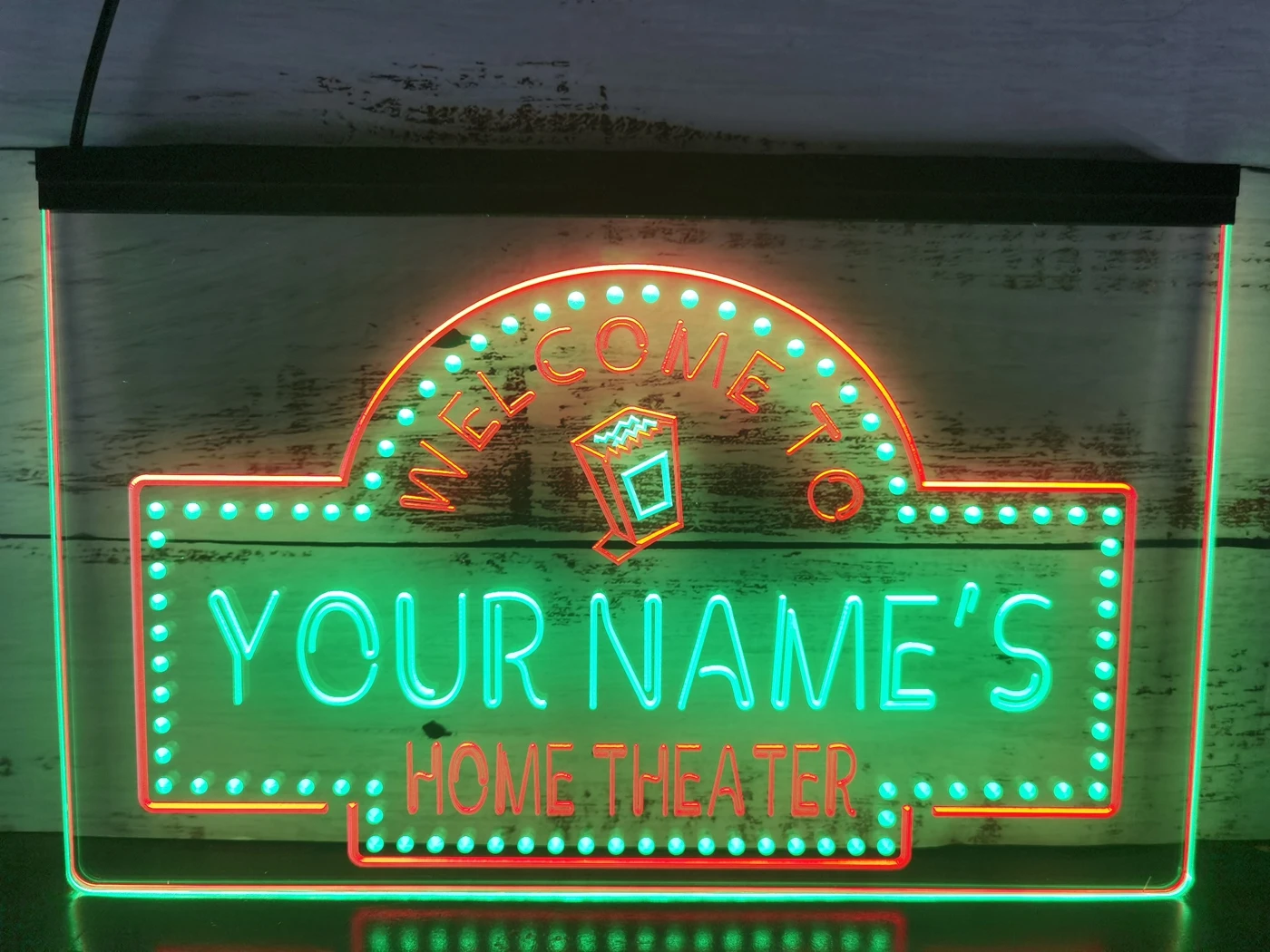 0S026 именной персонализированный домашний кинотеатр бар пиво двухцветный