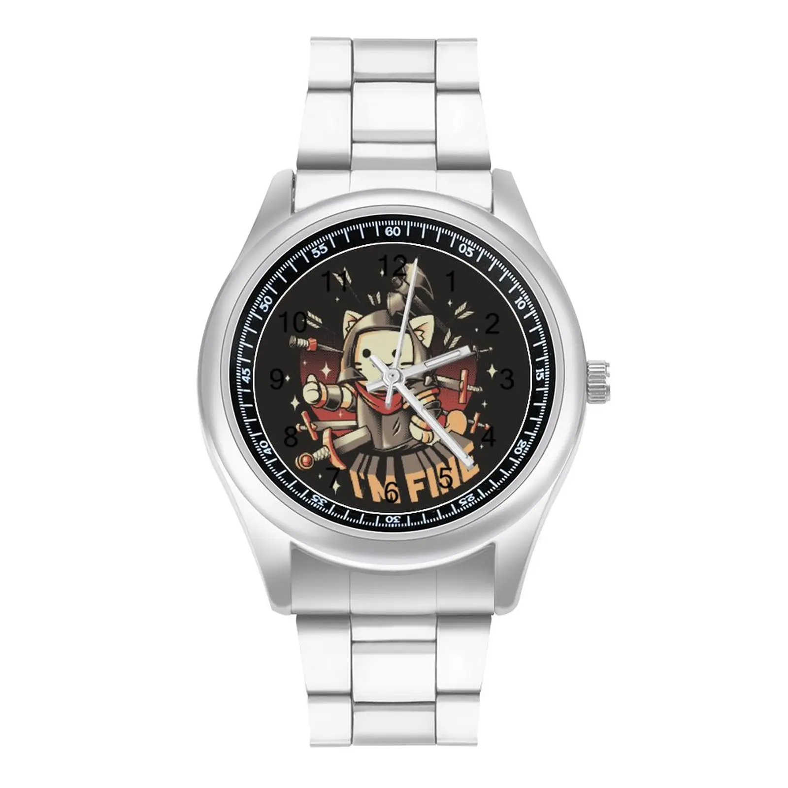Funny Cat Quartz Watch Sport Stylish Wrist Stainless Design Hit Sales Lady Wristwatch | Наручные часы