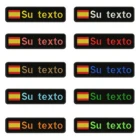 Испанская модель, 10x2,5 см, вышивка, индивидуальное название, значок в виде строчек, нашивки для утюга или Velcros