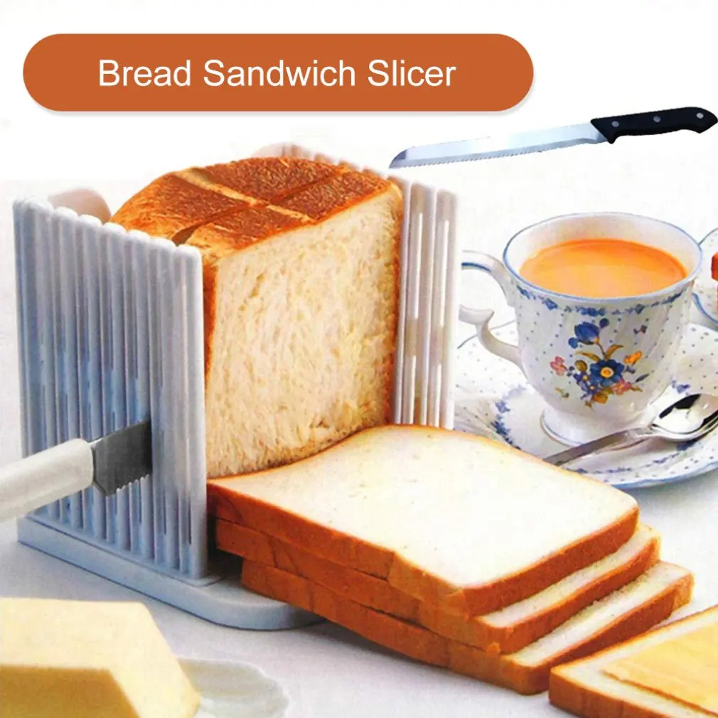 Professional Bread Loaf Toast Cutter Slicer Slicing Cutting Guide Mold Maker Kitchen Tool Practical Sandwich Gadget | Дом и сад