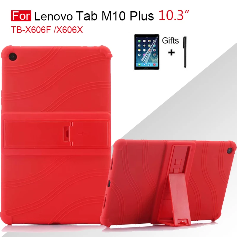 Детский чехол для Lenovo Tab M10 FHD Plus 10 3 ТБ X606F TB X606X &quotсиликоновый с подставкой +