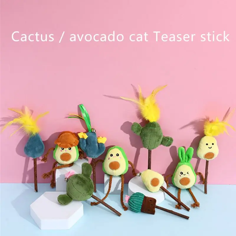 

Pet Plush Chew Toys with BB Sound Avocado Fruit Squeak Toy Training Bite-Resistant Clean Toy for Cats Dogs Accessories