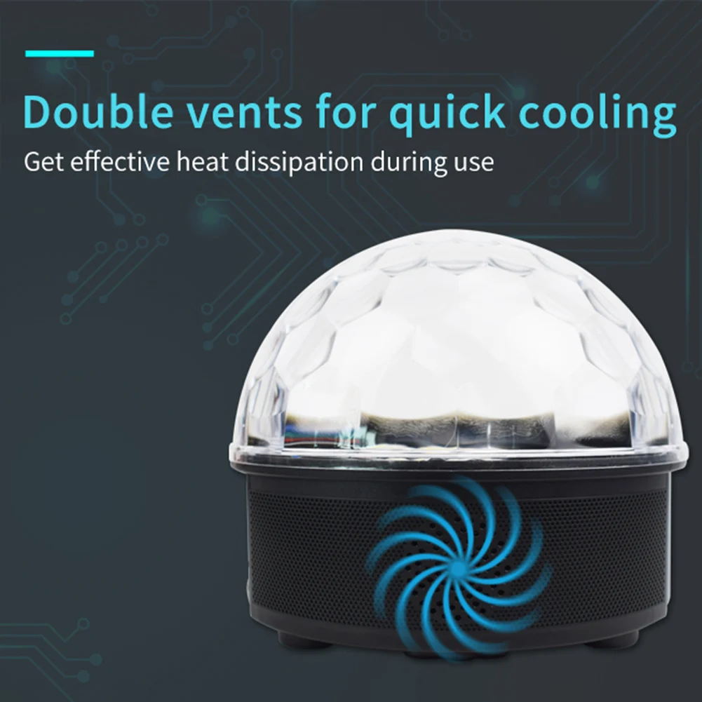 

Bluetooth Speaker US/EU Plug 12 Color Starry Sky Projection Light Crystal Magic Ball Stage Lighting Effect Laser Lamps