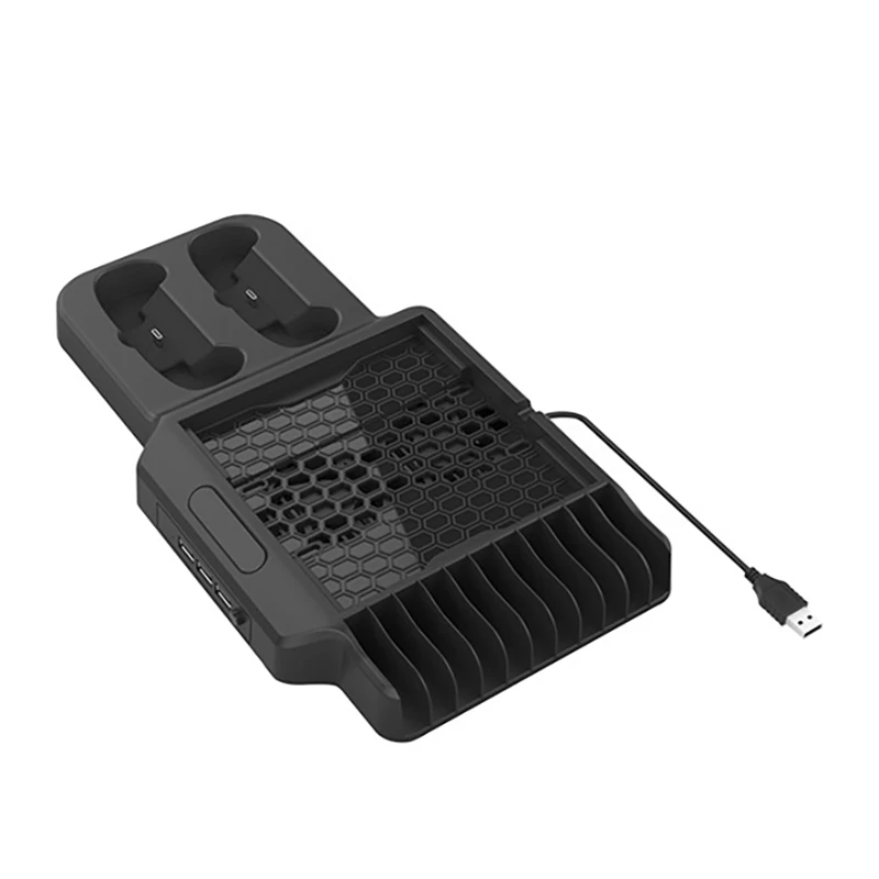 

Вертикальная подставка с охлаждающим вентилятором для консоли серии X S, подставка для зарядной станции с 11 игровыми дисками