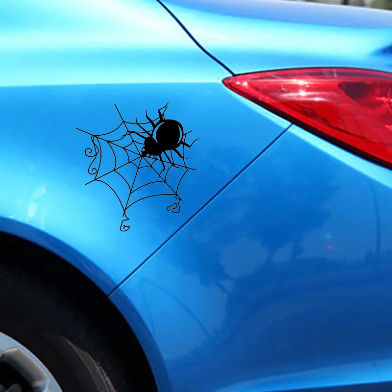 16 4 см * 17 паук и паутина жуткая модная Автомобильная Наклейка мотоцикл автомобиль