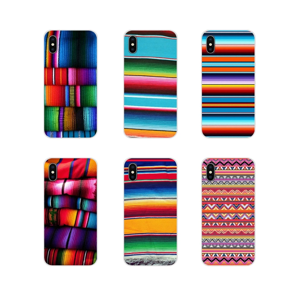 Мексиканские одеяла красочные художественные аксессуары чехлы для телефонов