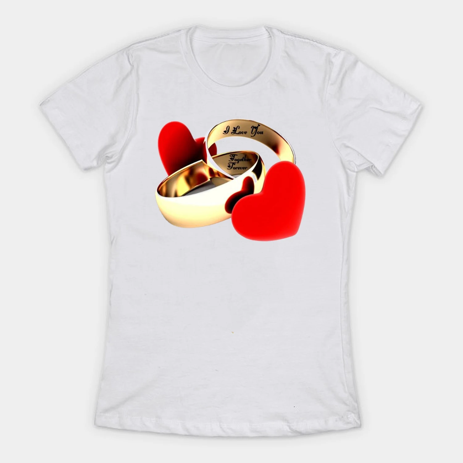 

Forever Love I Love You Creative Design Valentine's Day T-Shirt. Summer Cotton Short Sleeve O-Neck Unisex T Shirt New S-3XL