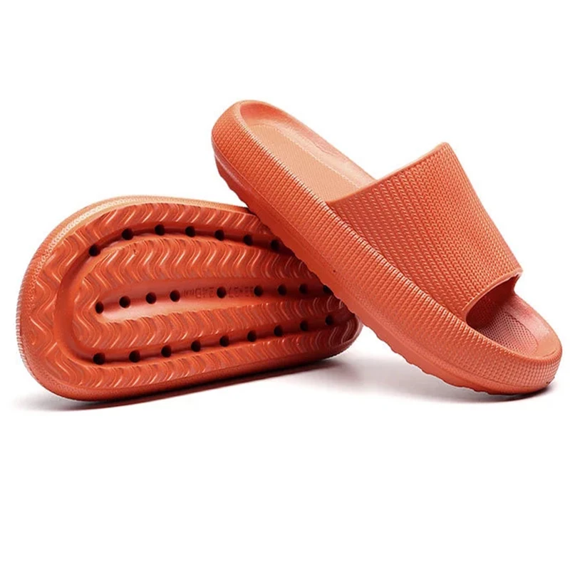 

Platform Slippers Men EVA Non-slip Bathroom Slippers Soft Unisex Home Slippers Solid Color Household Summer Men Casual Shoes