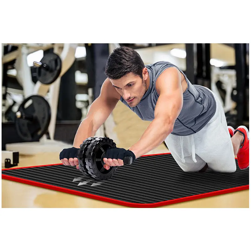 

10 mm Extra Thick Non-slip Yoga Mat Natural Rubber NBR Fitness Sports Gym Pilates Pads Gift Yoga Mat Bag