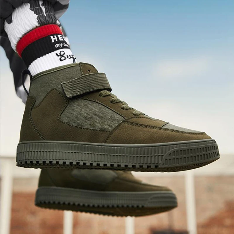 Новинка мужская повседневная обувь высокие кроссовки Мужская Вулканизированная