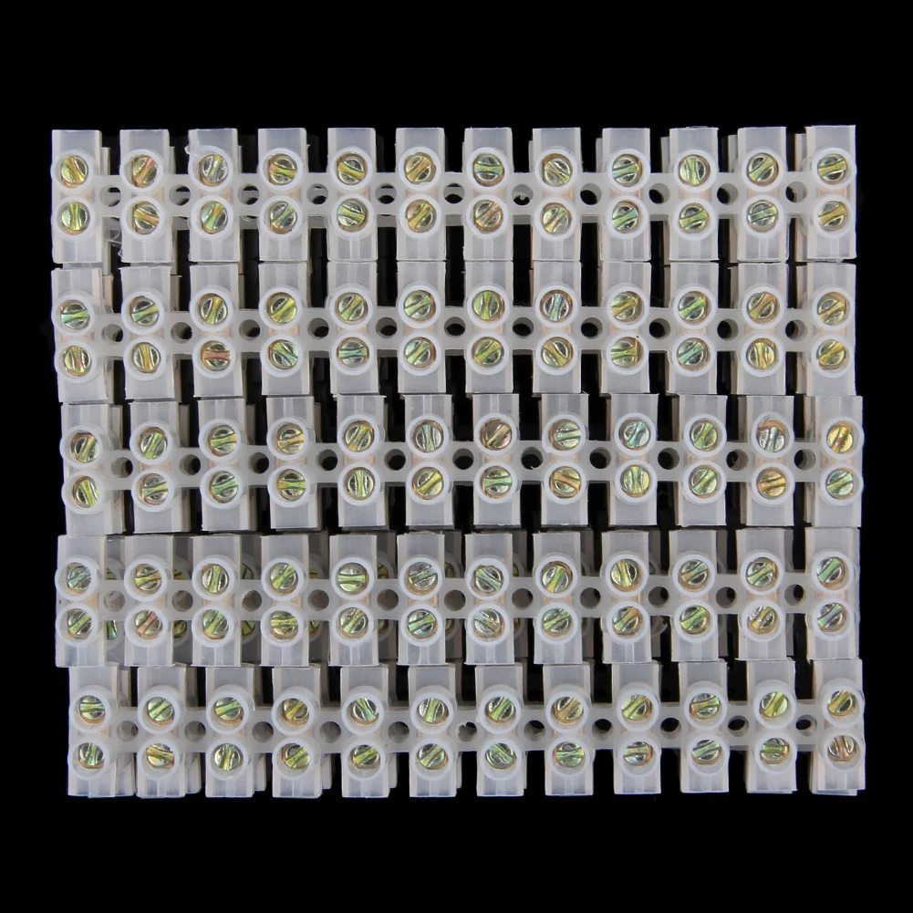 

X7YF 10Pcs Barrier Screw Terminal Wire Connector 5A 12-Position Block Terminal