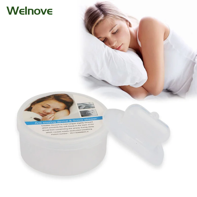 

Tongue Anti Snoring Device Medical Silicone Anti Snore Device Apnea Stopper Tongue Retainer Anti Snoring Night Help Sleep