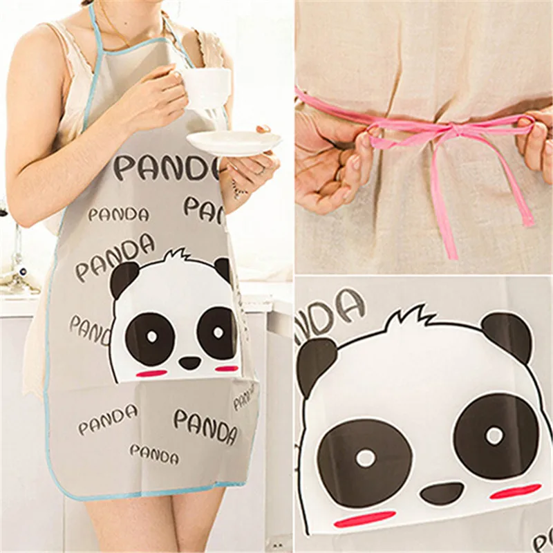 Милый мультяшный водонепроницаемый фартук для кухни и ресторана нагрудник