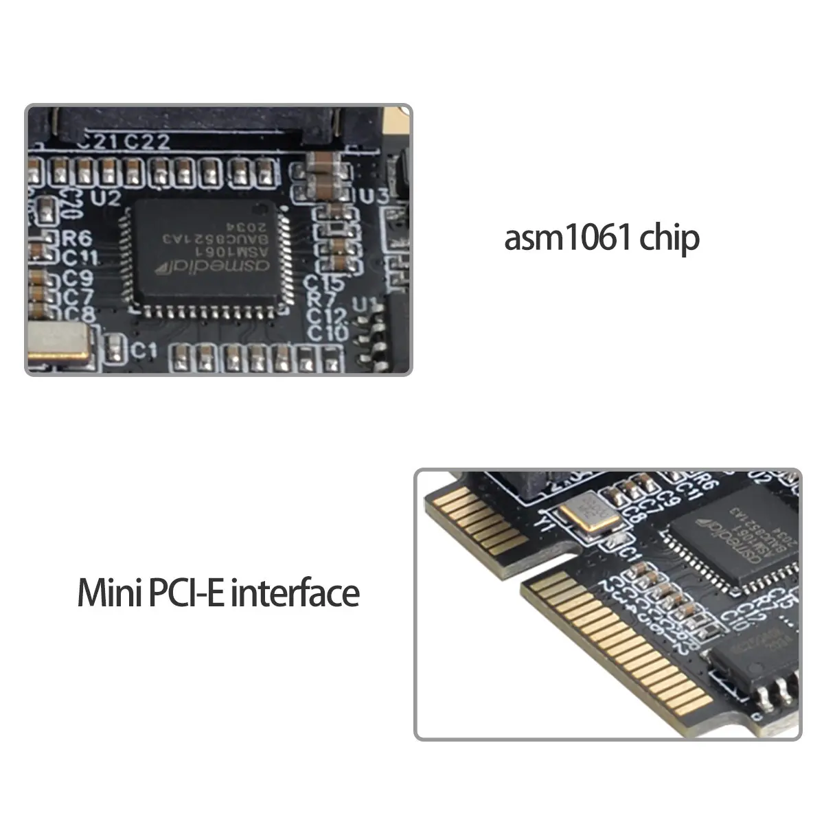 Адаптер Mini PCI-E PCI Express на SATA 3 0 с двумя портами | Компьютеры и офис