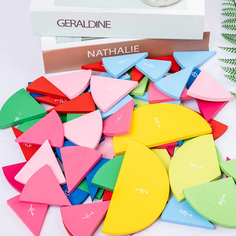 Дошкольные круговые математические Фракционные доски дивизион Монтессори