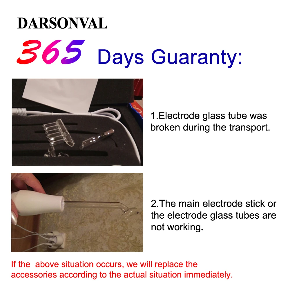 Дарсонваль высокочастотный массажер для лица палочка электрод хромотерапии