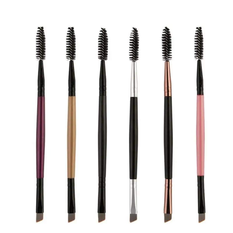 

Portable Professional Nylon 1 Pcs Eyelash Eyebrow Brush Eyeliner brush Double Head Brush Eyelash Eyebrow Cosmetics Makeup Tools