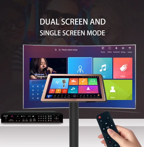 6 ТБ HD записываемый караоке проигрыватель Системы HDMI 4K полный сенсорный Экран