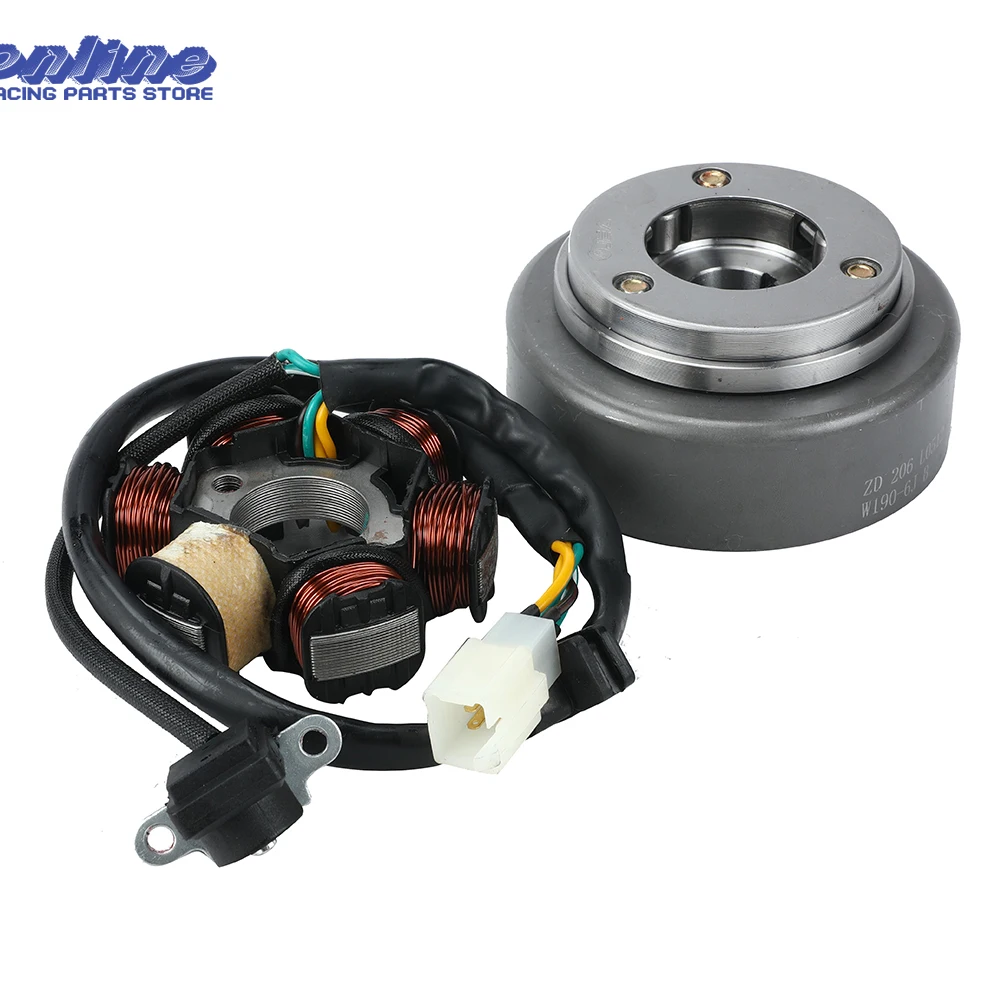 

Магнитный статор зажигания мотоцикла, маховик для ZongShen 190cc Z190 W190 1P62YML-2, Электрический стартовый двигатель, внедорожный велосипед, вездеход
