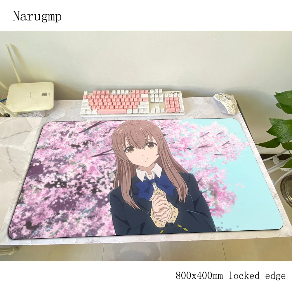 

Koe No Katachi padmouse 80x40cm gaming mousepad Professional mouse pad gamer computer desk Indie Pop mat notbook mousemat pc